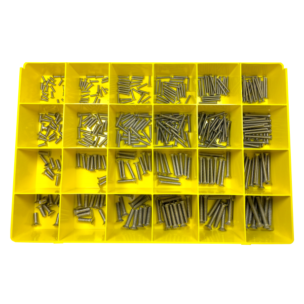 963 METRIC COUNTERSUNK FLAT SLOT M/S ASSORTMENT A2