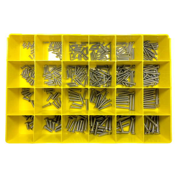 964 METRIC COUNTERSUNK OVAL SLOT M/S ASSORTMENT A2