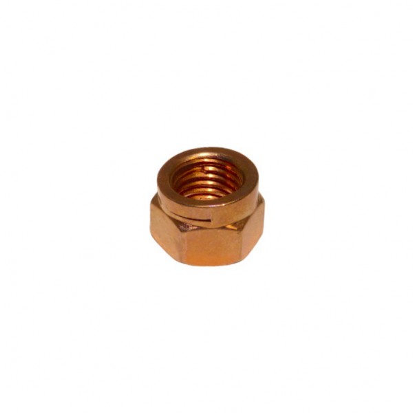 COPPER LOCK NUT M08X1.25X12