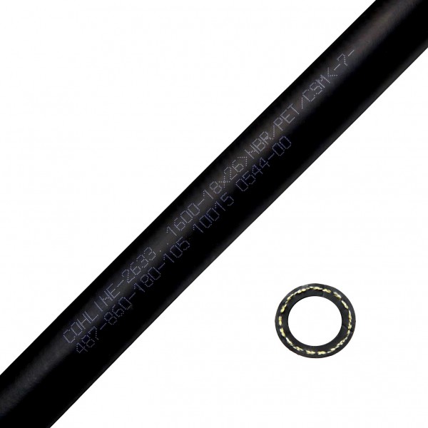 SMOOTH RUBBER OIL PRESSURE HOSE M25X34