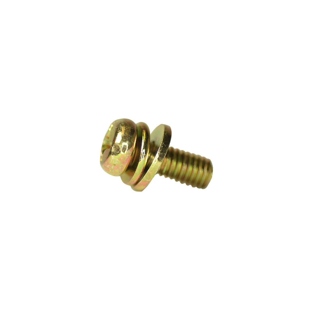 JIS B1188 MACHINE SCREW SEMS M4X14 YELLOW ZINC