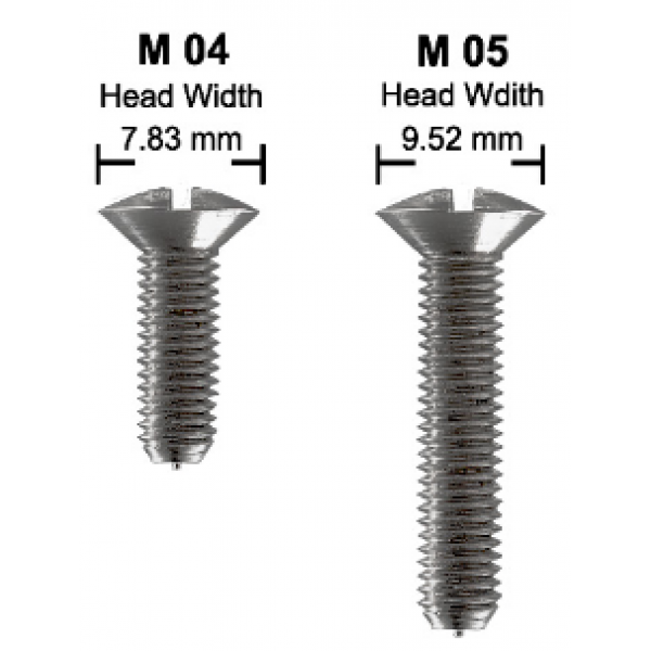 OVERSIZED HEAD OVAL SLOT SCREW M05X020