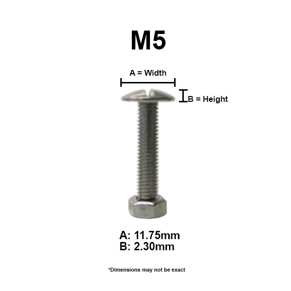 M05X25 STAINLESS LOW ITALIAN SLOT MACHINE SCREW 