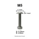 M05X25 STAINLESS LOW ITALIAN SLOT MACHINE SCREW 