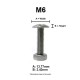 M06X20 STAINLESS LOW ITALIAN SLOT MACHINE SCREW 