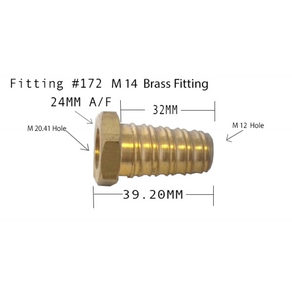 #172 BRONZE FITTING M14