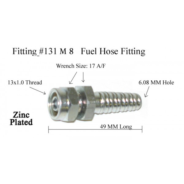 #131 FUEL/OIL FITTING M08