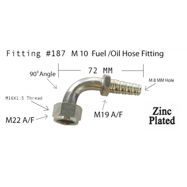 #187 FUEL/OIL FITTING M10