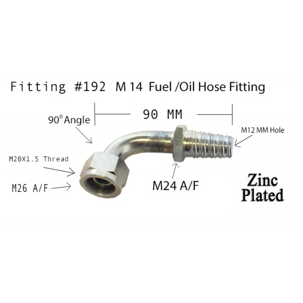 #192 FUEL/OIL FITTING M14